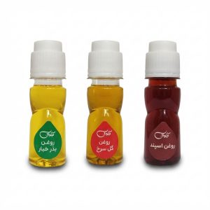 پک درمانی رفع ضایعات پوستی نیکوان (ست روغن اسپند، بذر خیار و گل سرخ)